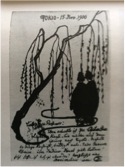 Fig. 2 Emil Orlik, Postcard to Max Lehrs dated 15. Nov. 1900