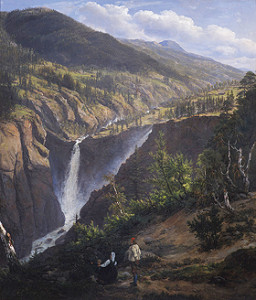 Abb. 2 Johan Christian Clausen Dahl, Blick auf  den Rjukanfoss, 1830, Öl auf  Leinwand, 78 x 69 cm, Oslo, Norsk Hydro.
